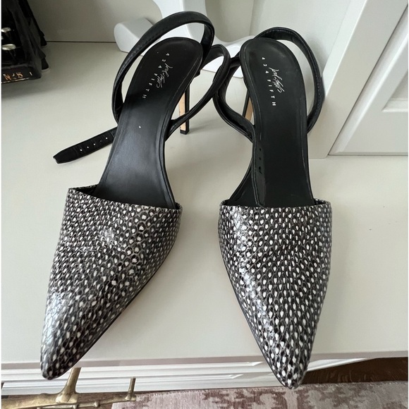 LORD & TAYLOR 424 FIFTH Pointed Toe strappy Heels Leather Women’s size 10 - Picture 5 of 16